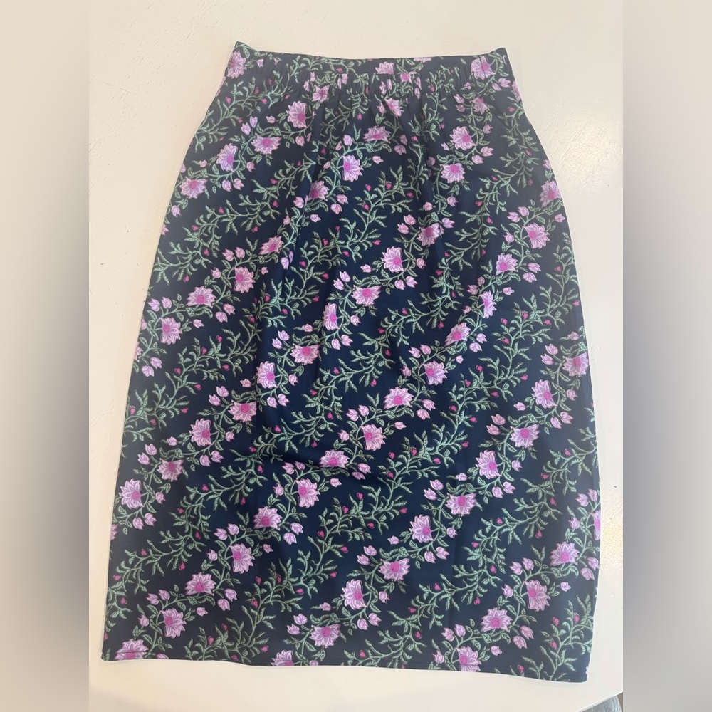 Floral Navy Skirt